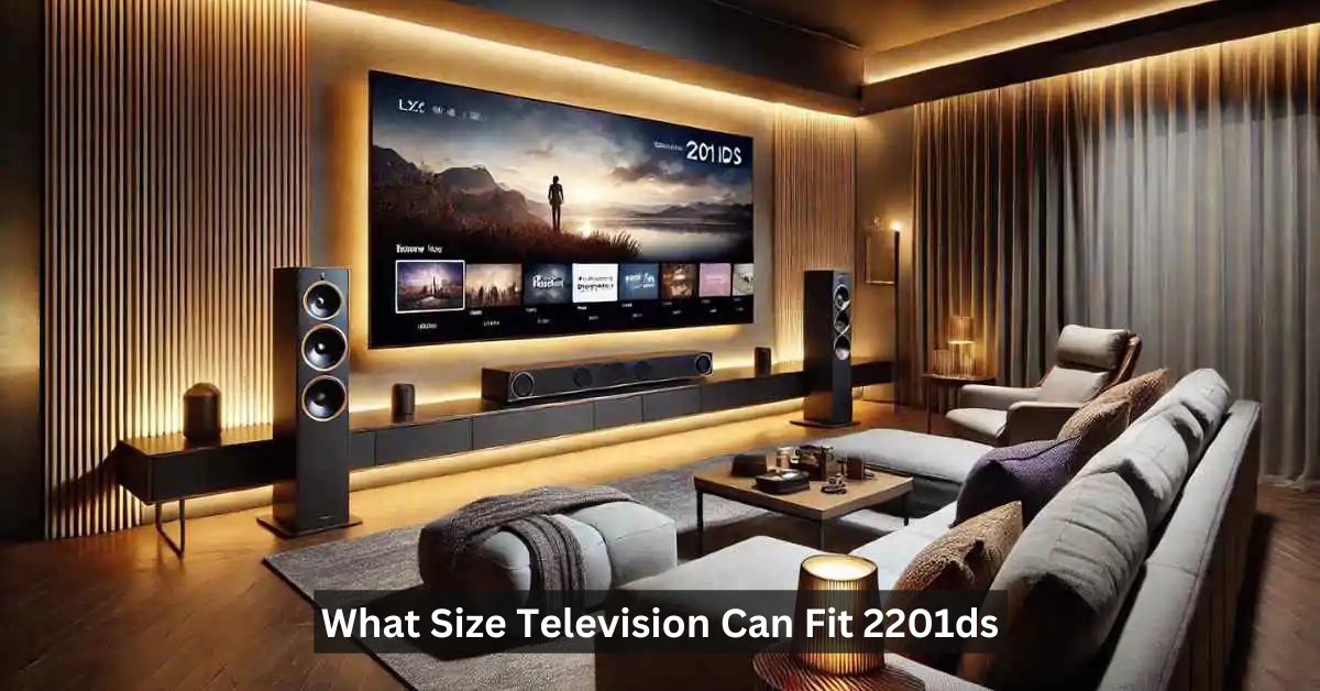 What Size Television Can Fit 2201ds