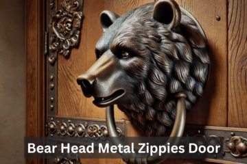 Bear Head Metal Zippies Door