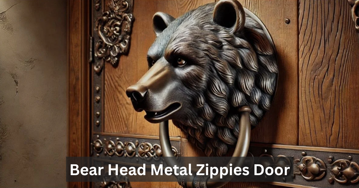 Bear Head Metal Zippies Door